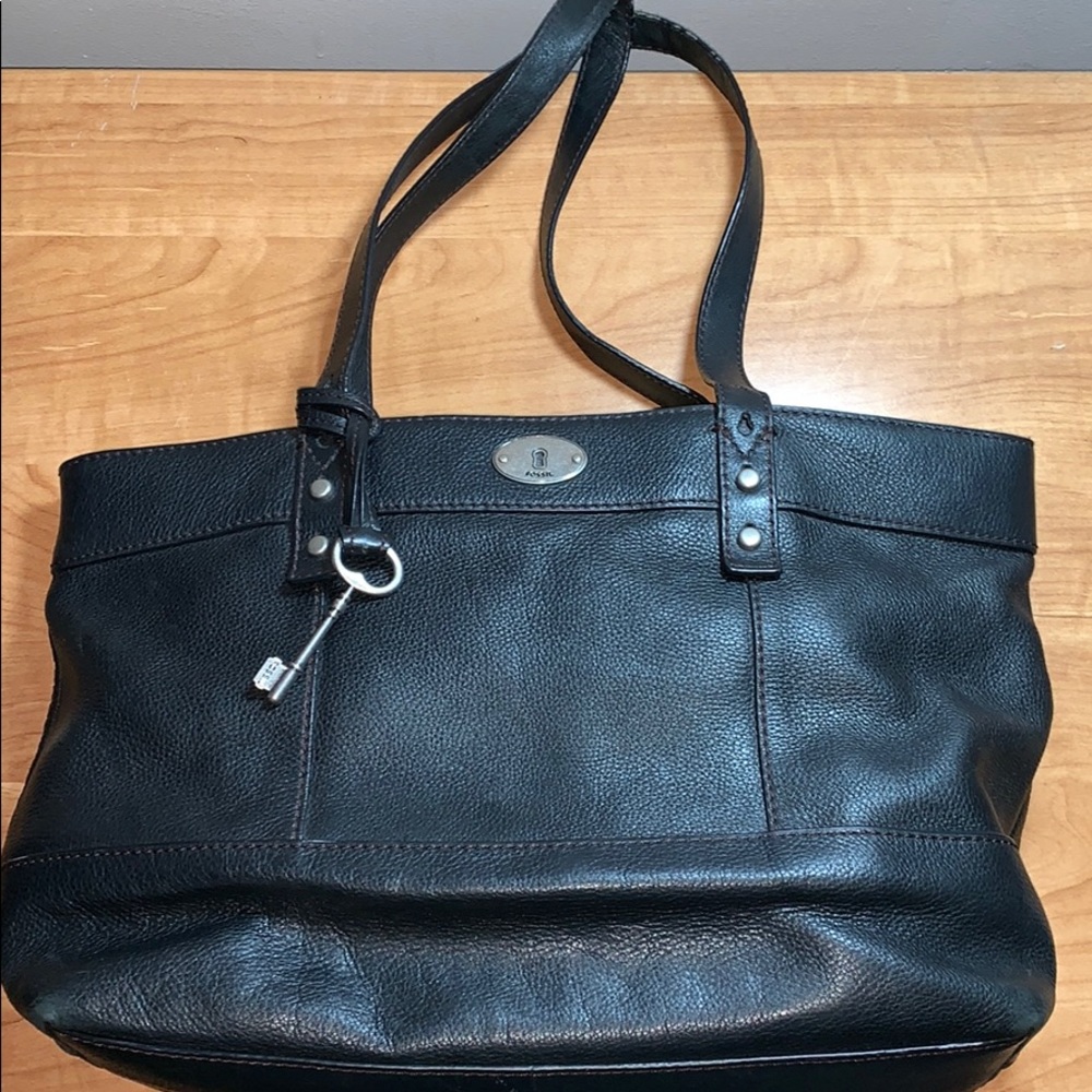 Fossil Leather Tote